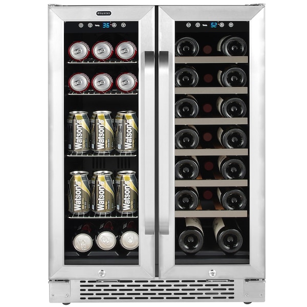 Whynter 24″ BuiltIn French Door Dual Zone Wine Refrigerator/Beverage